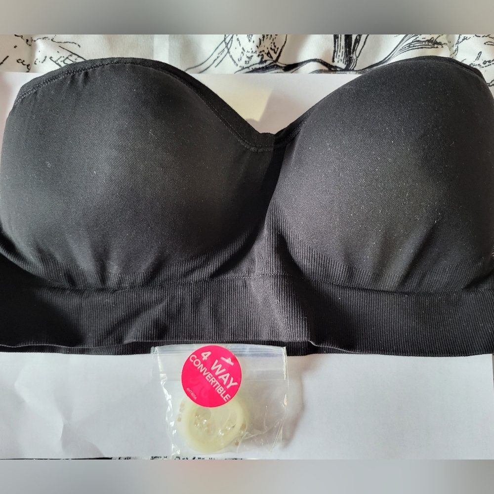 Yummie by Heather Thomson Black Strapless Convertible Bra